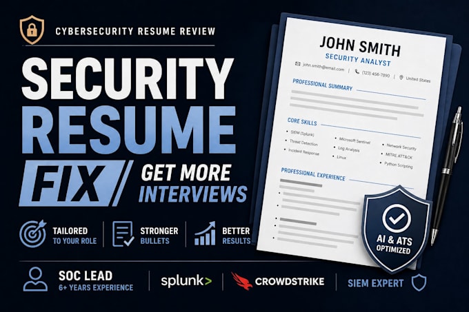 review and improve your cybersecurity or IT resume