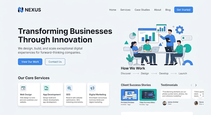 Design modern website ui ux for your business by Lorenzo_hamill | Fiverr