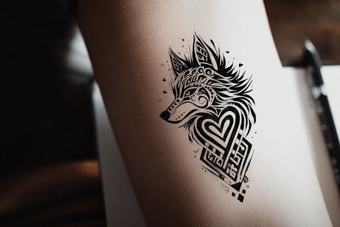 design a polynesian maori tribal tattoo