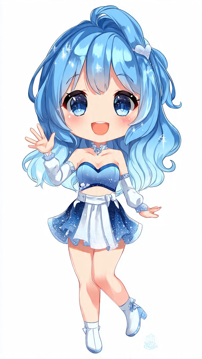 create a cute custom chibi pngtuber avatar for streamers