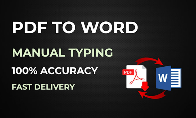manually convert scanned pdf to word or excel