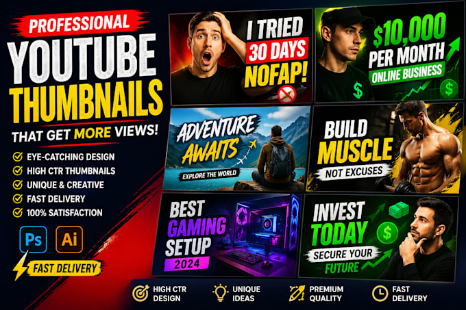 do youtube thumbnails, cover pictuers