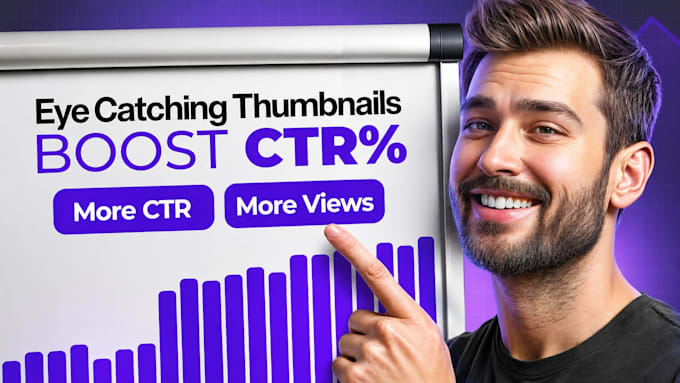 design high CTR youtube thumbnails for faceless channels