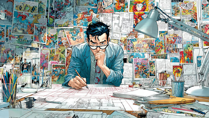 draw comic book illustration with comic book illustrator