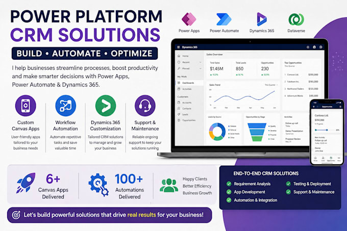 design and deliver power platform and dynamics 365 solutions
