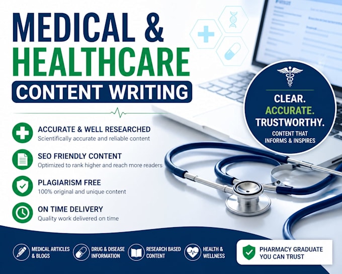 write healthcare articles professionally