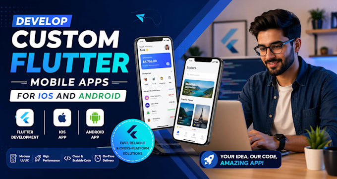 develop custom flutter mobile app for ios and android xano oauth nft fashion app