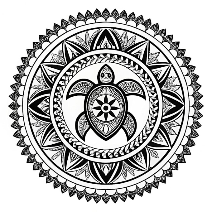 do unique traditional, mandala, polynesian tattoo design