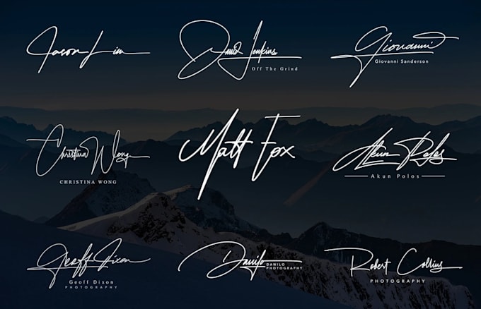 Create elegant minimalist luxury letter monogram initial signature logo ...
