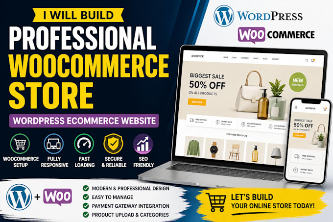 build a ecommerce website with wordpress woocommerce
