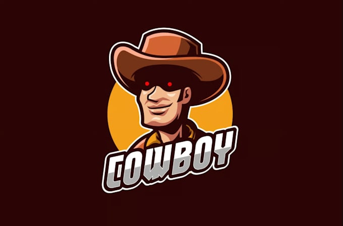 do modern high quality impressive cowboy logo
