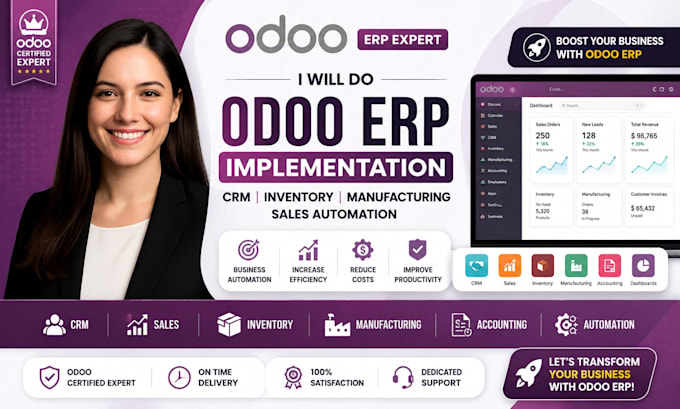do odoo erp implementation crm inventory manufacturing sales automation