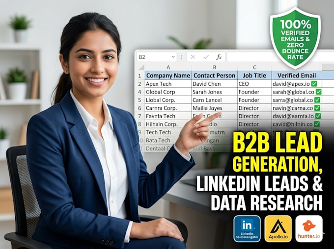 provide b2b lead generation, linkedin lead generation