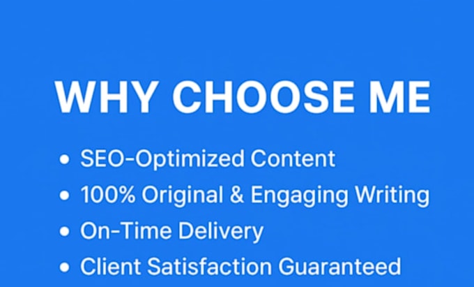 write high quality seofriendly