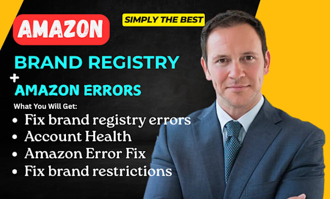 fix all brand registry issues, brand errors and restrictions, amazon errors