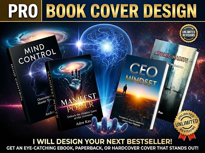 design a professional motivation and self help book cover