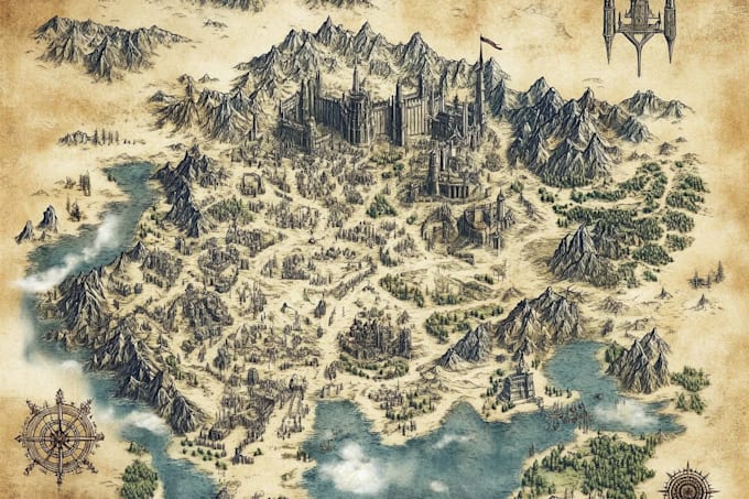 create isometric and 3d style map illustrations