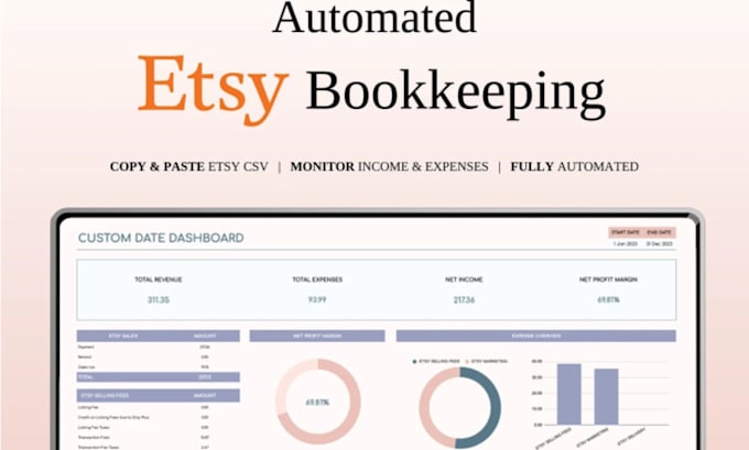 create etsy ebay bookkeeping spreadsheet landlord starter kit pallet tracker