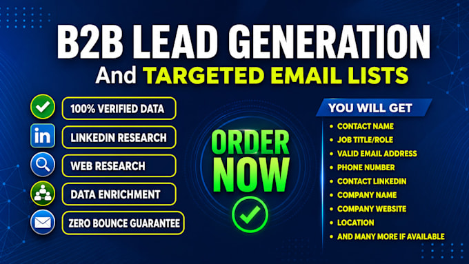b2b leadgeneration, data entry