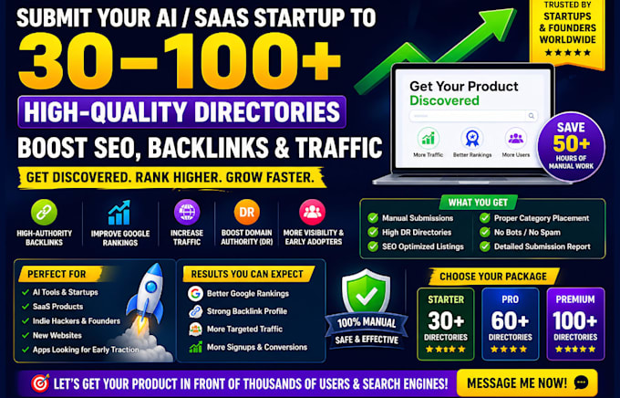 promote your ai app startup to 100 plus directories