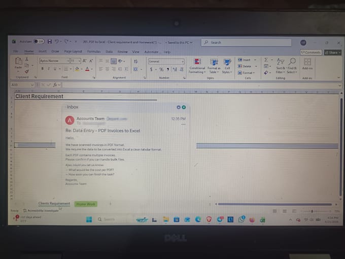 do data entry, data cleaning, pdf to excel in your designated timee