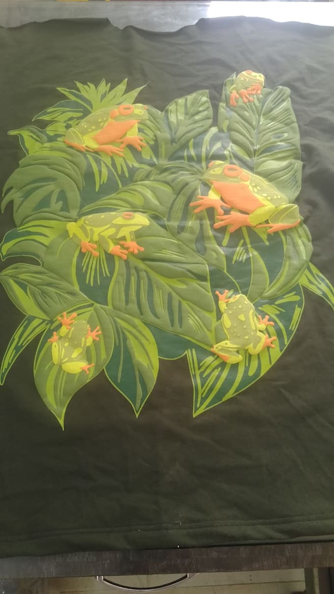 do professional screen printing artwork with dmi certified