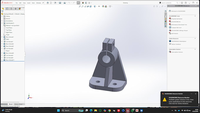 Design 3d and 2d assemblies and parts in solidworks and autocad by ...
