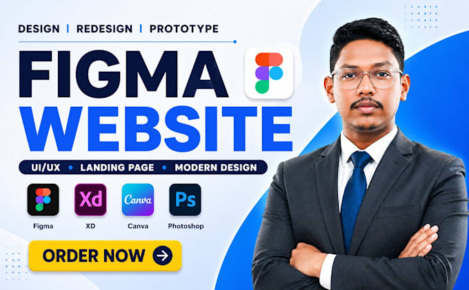 develop figma website, figma design, figma landing page, figma redesign