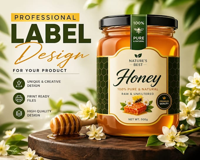 design professional product labels and packaging