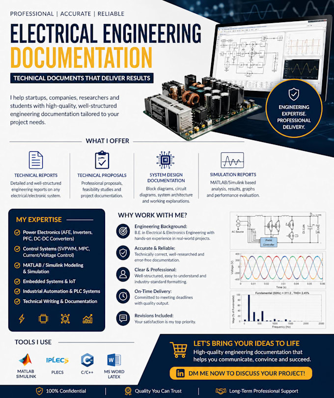 create industrial grade electrical engineering reports and proposals