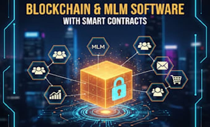 develop blockchain based MLM software with smart contracts