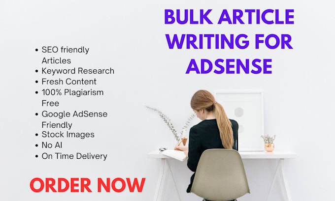 write 35 original bulk SEO articles for adsense