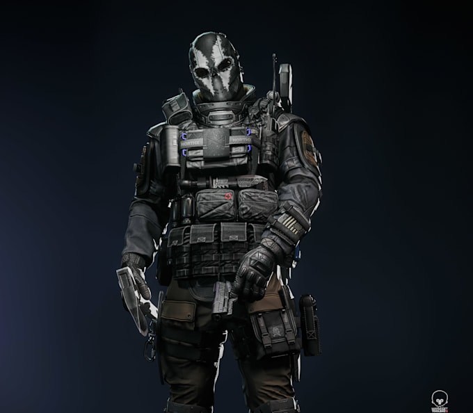 do aaa quality characters and props model for games