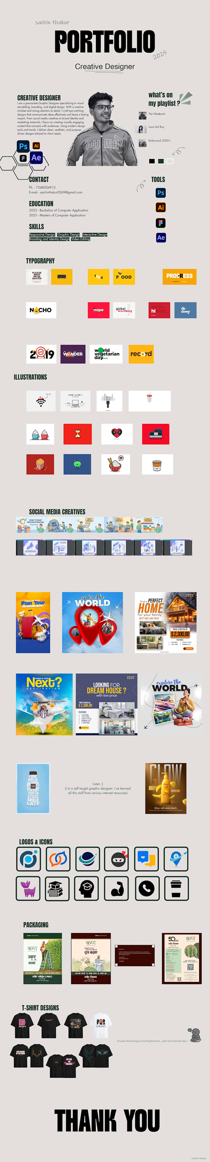 design a modern and professional portfolio design