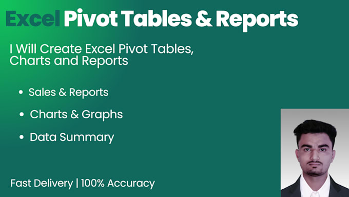 create excel pivot tables, charts, and dashboards