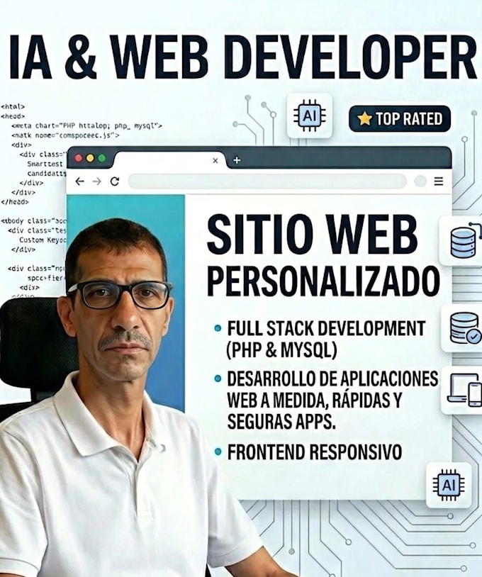 desarrollaré un sitio web con ia, una aplicación web con ia