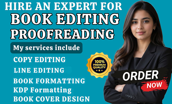 professionally edit proofread copy edit and format your book for publishing