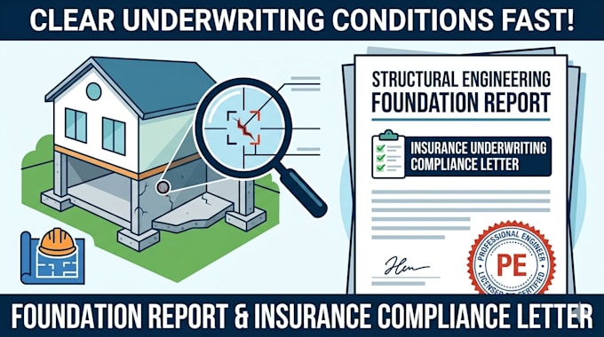 structural foundation report and insurance underwriting compliance letter