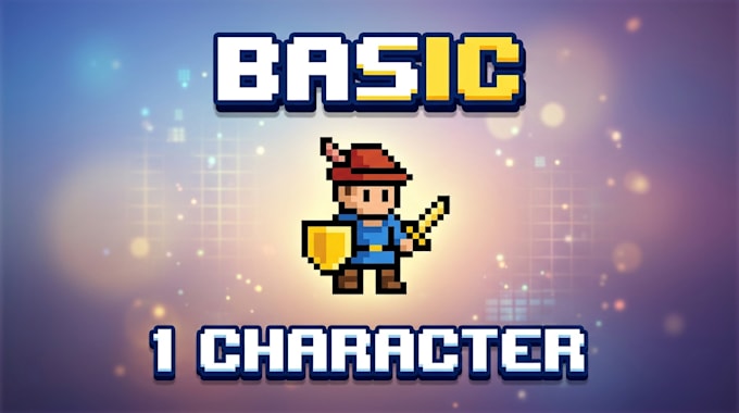 Create pixel art character sprites, rpg characters, animated sprite ...