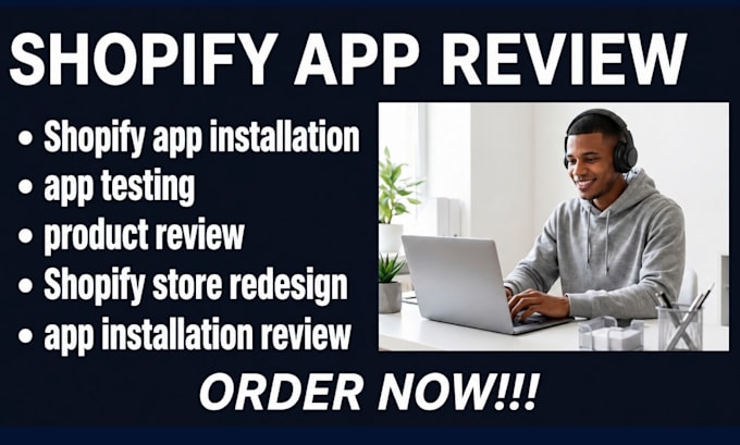 shopify review website review user app testing for comversion and visibility