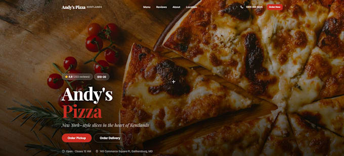 make your restaurant a professional website