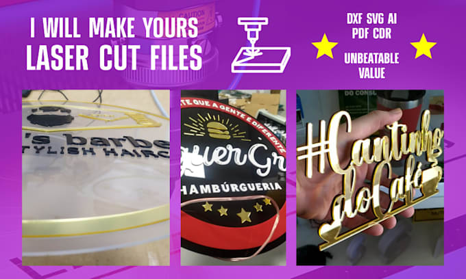 provide your vector file to laser cut