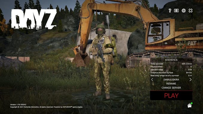 dayz server maps, loot system, base building and mods