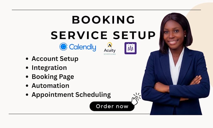 setup calendly, acuity scheduling, picktime for appointment booking