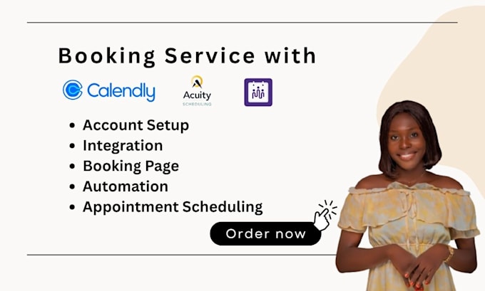 setup calendly, acuity scheduling, picktime for appointment booking