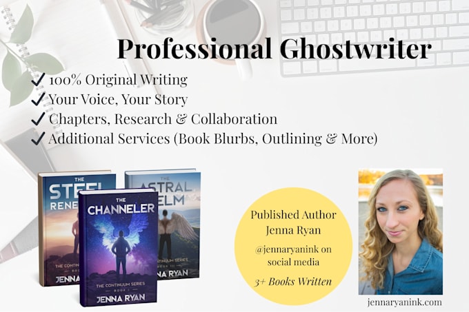 ghostwrite your book, project or chapters in your voice