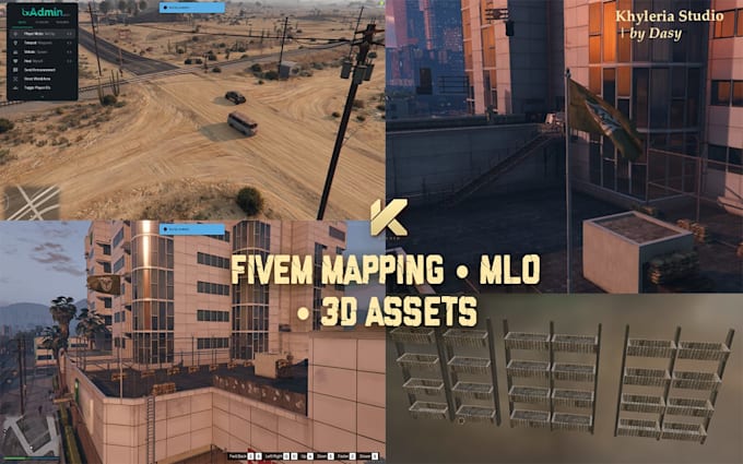 create or edit fivem mlo, mapping, 3d props and textures