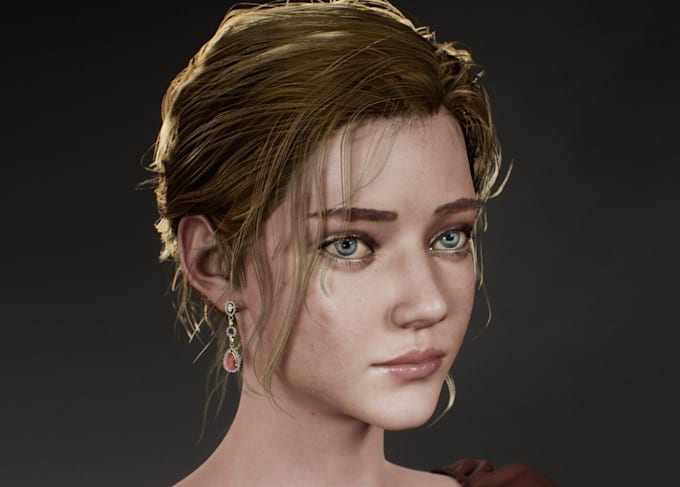 build unreal engine 3d metahuman character modeling, 3d photorealistic humanoid