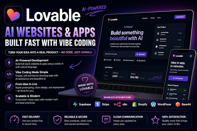 build lovable ai websites and automate workflows lovable cloud lovable dev n8n