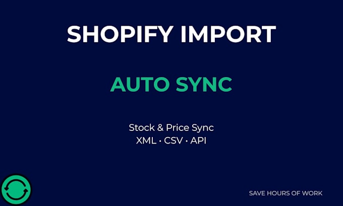import shopify products from XML CSV API and automate sync